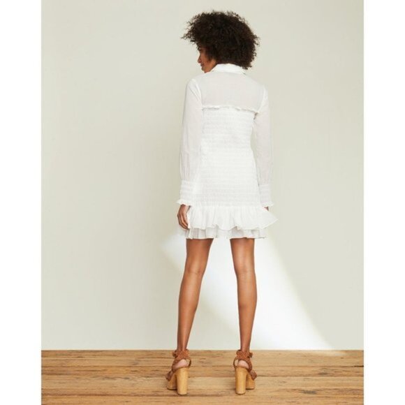 Veronica Beard Kelsey Button-Down white Dress Size 10 - Picture 2 of 9